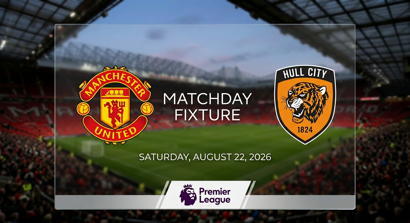 Manchester United play Hull City in their Premier League opening game